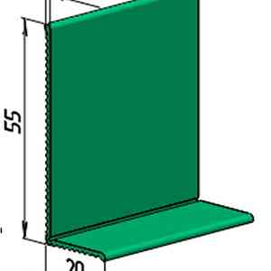 Гибкий плинтус (плинтусная лента) JL 55x20